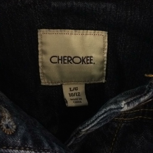 Cherokee Dark Indigo Youth Denim‎ Jacket Girls Large 10/12 - Picture 3 of 5